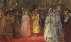 Репин И.Е. Выбор невесты. Эскиз. 1884-1897